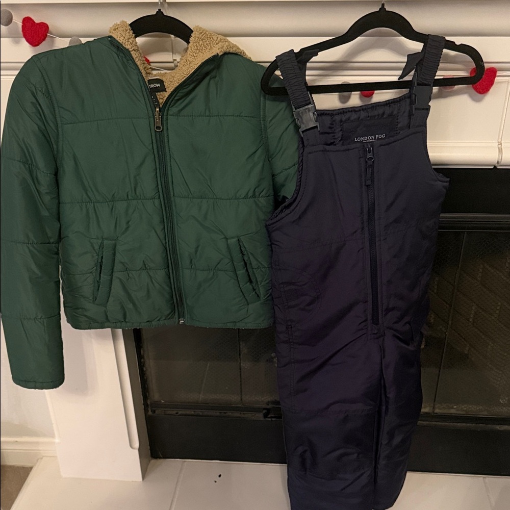 Nordstrom Green Jacket and London Fog Snow Bib